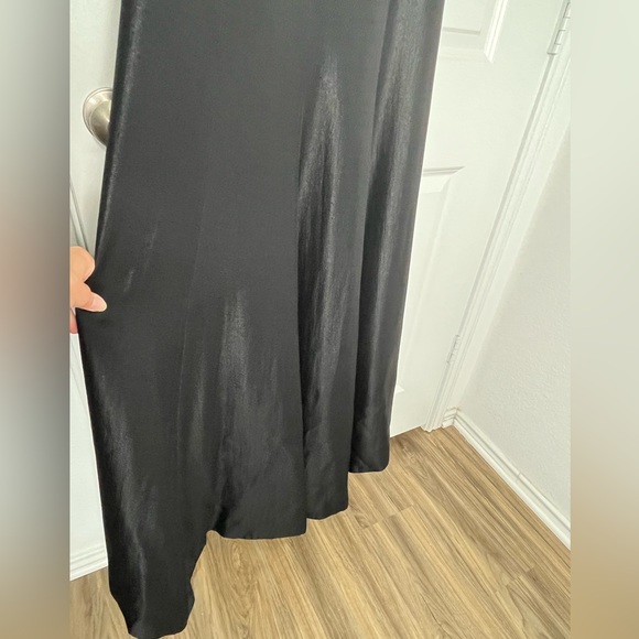 Black Halo Eve Jovine Gown Black Maxi High Low Hem Size 8 - Picture 13 of 16